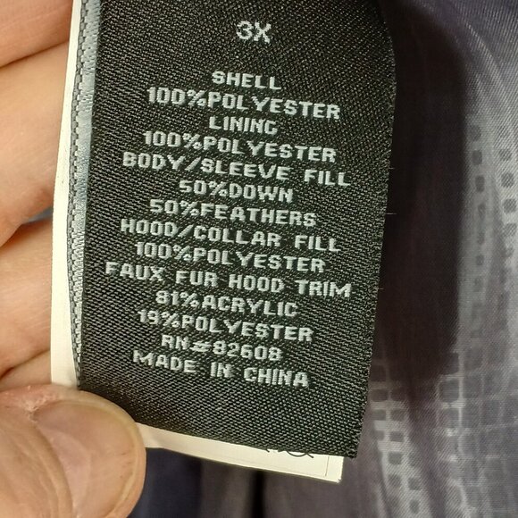 AE POWER DOWN SERIES FREE COUNTRY PUFFER COAT, SIZE 3XL MENS DARK GRAY, NWOT - Picture 11 of 12